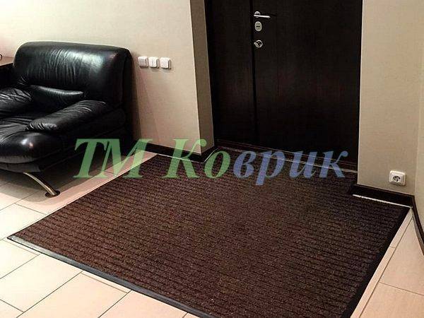 Килимок, що вбирає вологу і бруд "Лан" коричневий 1м² — фото 6
