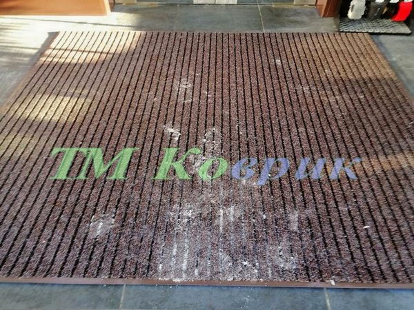 Килимок, що вбирає вологу і бруд "Лан" коричневий 1м² — фото 4