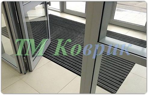 Решітка для витирання ніг “Льон” гума+скребок+щітка 1м² — фото 3