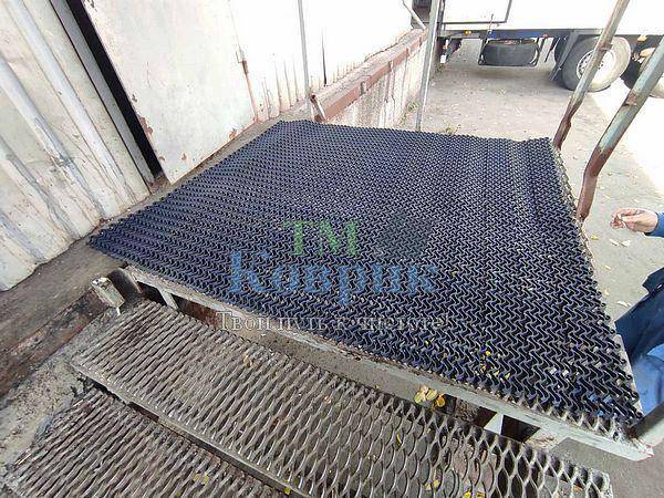 Килимок придверний гумовий "Тетра" 15мм 1м² — фото 5