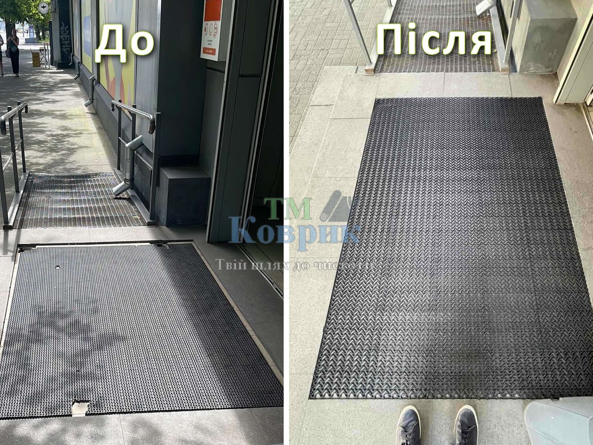 Килимок придверний гумовий "Тетра" 15мм 1м² — фото 19