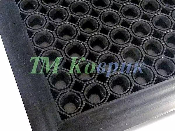 Килимок пористий брудозбірний Гумово-стільникове "Октагонал" 13мм 1м²