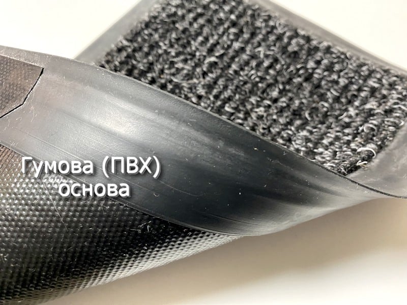 Килимок вхідний "Поляна" чорна 1м²